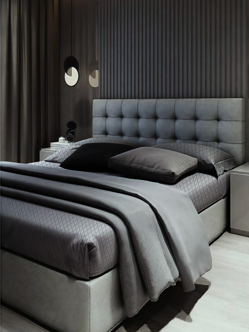 Temperature-Regulating Sheets styled in queen size bedroom