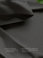 Temperature-Regulating Sheets set folded with pillowcases