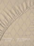 Temperature-Regulating Sheets long staple cotton fiber detail
