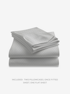 Temperature-Regulating Sheets split-king configuration on bed