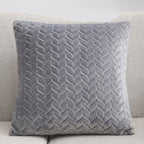 Flannel Solid Color Nordic Cushion Cover