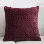 Flannel Solid Color Nordic Cushion Cover