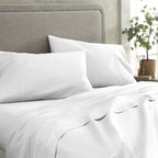 500 TC Sateen Bed Sheets close-up showing silky weave