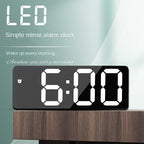 Simple Style LED Electronic Alarm Clock Battery and Plug-in Dual-use Timepiece Yida Time