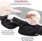 3D Sleep Eye Mask | Soft Padded Memory Foam Eyeshade