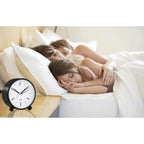 4" Super Silent Non Ticking Analog Alarm Clock with Night Light