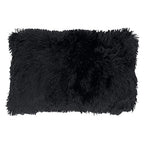 Fennco Styles Classic Faux Fur Decorative Throw Pillow Cover 18 x 18 Inch - Ivory Plush Cushion Case for Home, Couch, Living Room, Office and Holiday Décor