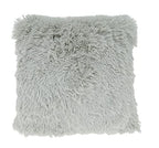 Fennco Styles Classic Faux Fur Decorative Throw Pillow Cover 18 x 18 Inch - Ivory Plush Cushion Case for Home, Couch, Living Room, Office and Holiday Décor