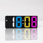 Simple Style LED Electronic Alarm Clock Battery and Plug-in Dual-use Timepiece Yida Time