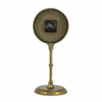 6.5x5.9x15.2' Vintage Inspired Gold Iron Table Clock