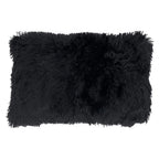 Fennco Styles Classic Faux Fur Decorative Throw Pillow Cover 18 x 18 Inch - Ivory Plush Cushion Case for Home, Couch, Living Room, Office and Holiday Décor