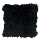 Fennco Styles Classic Faux Fur Decorative Throw Pillow Cover 18 x 18 Inch - Ivory Plush Cushion Case for Home, Couch, Living Room, Office and Holiday Décor