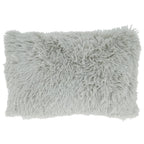 Fennco Styles Classic Faux Fur Decorative Throw Pillow Cover 18 x 18 Inch - Ivory Plush Cushion Case for Home, Couch, Living Room, Office and Holiday Décor