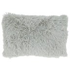 Fennco Styles Classic Faux Fur Decorative Throw Pillow Cover 18 x 18 Inch - Ivory Plush Cushion Case for Home, Couch, Living Room, Office and Holiday Décor