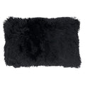 Fennco Styles Classic Faux Fur Decorative Throw Pillow Cover 18 x 18 Inch - Ivory Plush Cushion Case for Home, Couch, Living Room, Office and Holiday Décor