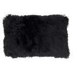 Fennco Styles Classic Faux Fur Decorative Throw Pillow Cover 18 x 18 Inch - Ivory Plush Cushion Case for Home, Couch, Living Room, Office and Holiday Décor