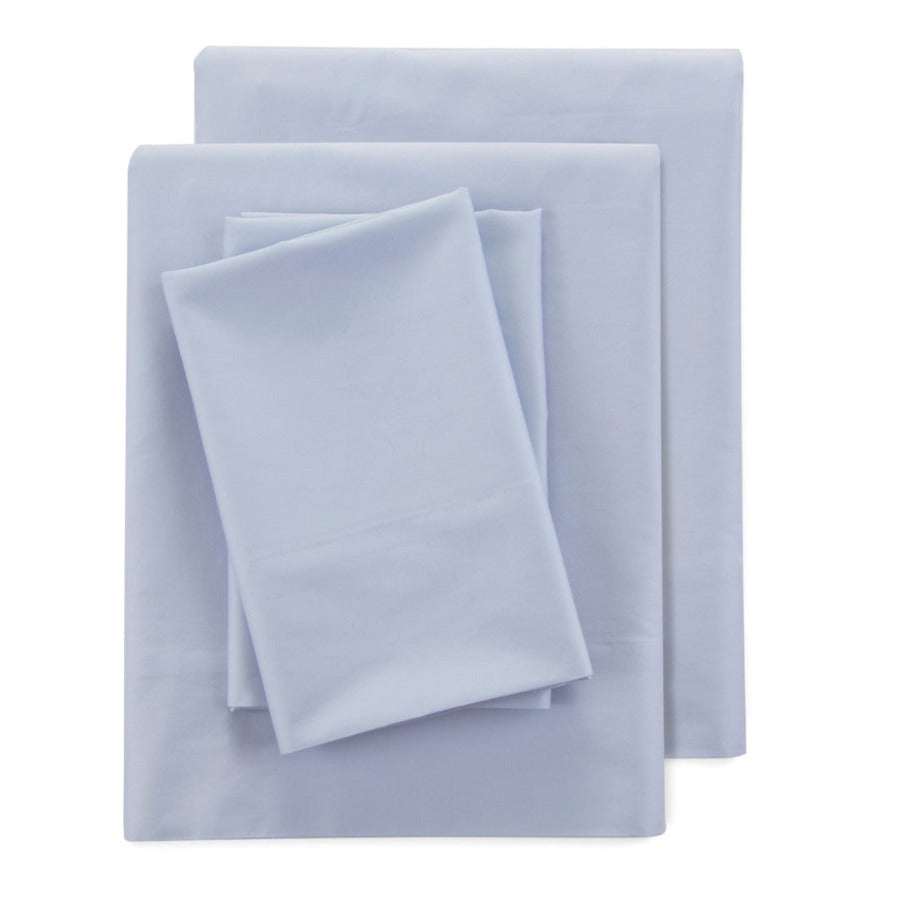 Clean Design Home 100 Cotton Sheet Set folded with pillowcases