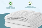 "Baby crib sheets in soft white organic cotton on crib mattress, Elasticized corner of organic baby crib sheet fitted to mattress