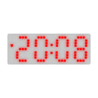 Simple Style LED Electronic Alarm Clock Battery and Plug-in Dual-use Timepiece Yida Time