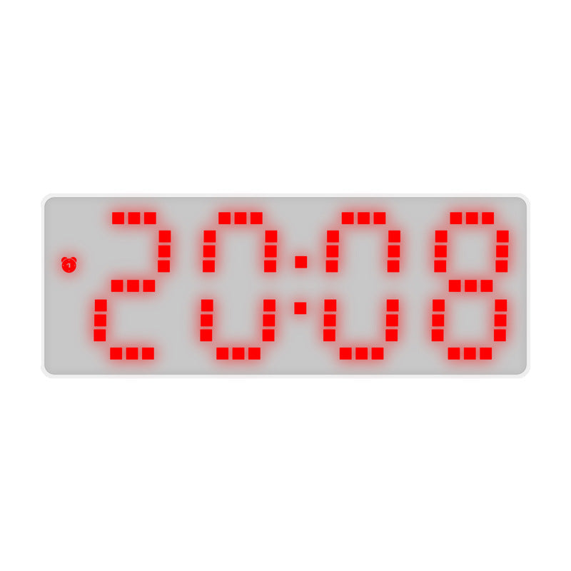 Simple Style LED Electronic Alarm Clock Battery and Plug-in Dual-use Timepiece Yida Time