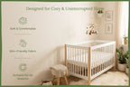 Baby crib sheets set of two folded and stacked