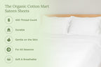 Organic Sateen Bed Sheets Set | GOTS Certified