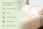 Organic Sateen Bed Sheets Set | GOTS Certified