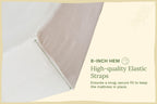 Baby crib sheets in soft white organic cotton on crib mattress