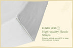 Baby crib sheets in soft white organic cotton on crib mattress