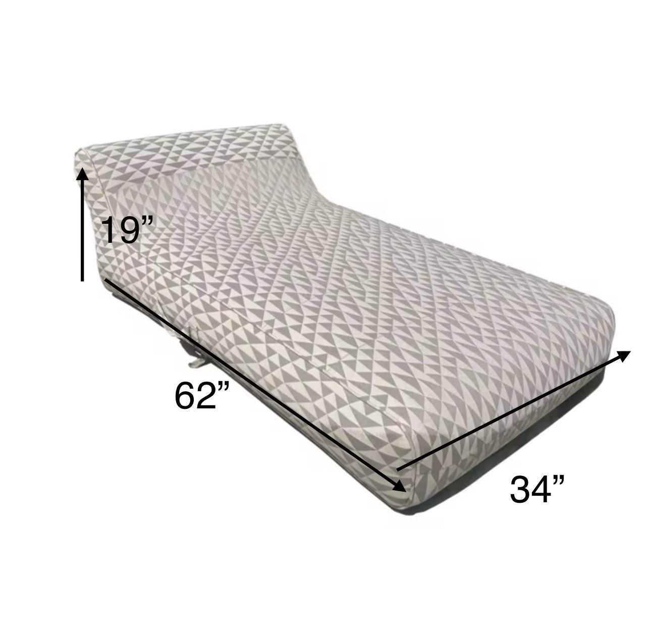 Luxe Linen-Like Inflatable Pool Lounge-Marine Linen