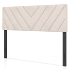 Linen Upholstered Headboard for Full and Queen Size Bed Frames
