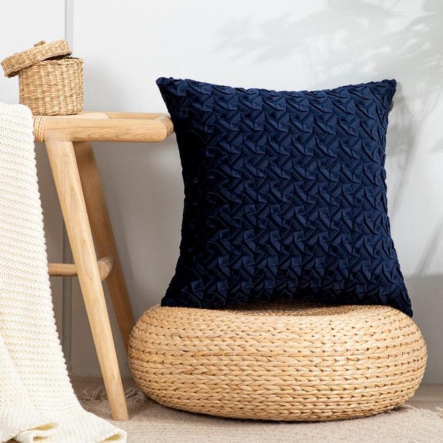 Cushion Cover Solid Colorful Throw Pillow Cases Velvet Gray Couch Pillow Covers Decorative Pillows for Couch Chair Bed Square Home Gray Decoration Cushions For Living Room Bedroom