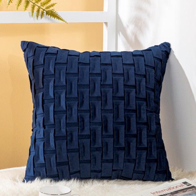 Cushion Cover Solid Colorful Throw Pillow Cases Velvet Gray Couch Pillow Covers Decorative Pillows for Couch Chair Bed Square Home Gray Decoration Cushions For Living Room Bedroom