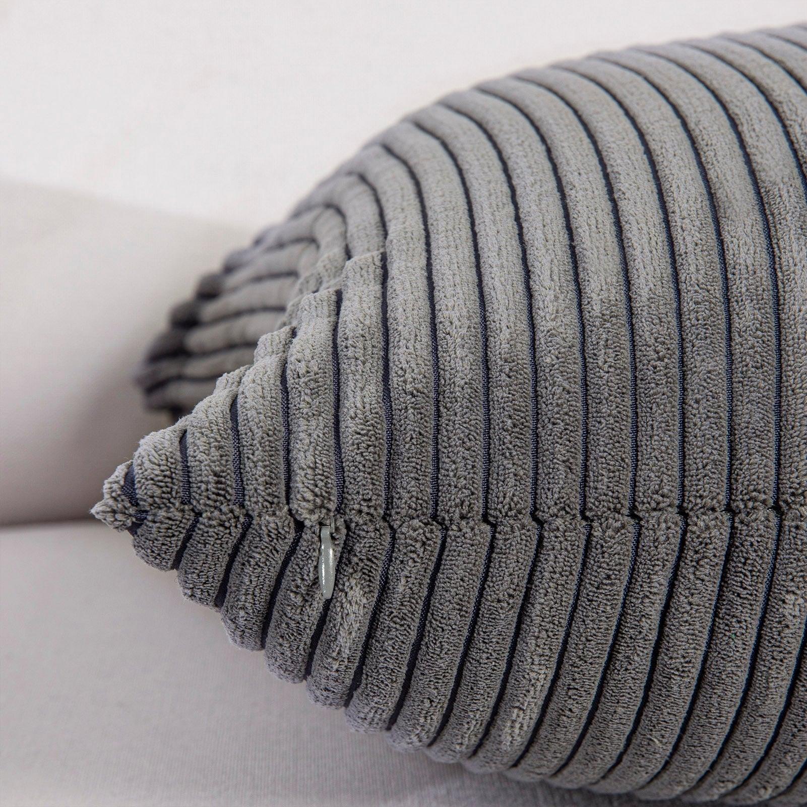 Cushion Cover Solid Colorful Throw Pillow Cases Velvet Gray Couch Pillow Covers Decorative Pillows for Couch Chair Bed Square Home Gray Decoration Cushions For Living Room Bedroom
