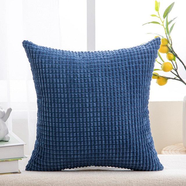 Cushion Cover Solid Colorful Throw Pillow Cases Velvet Gray Couch Pillow Covers Decorative Pillows for Couch Chair Bed Square Home Gray Decoration Cushions For Living Room Bedroom