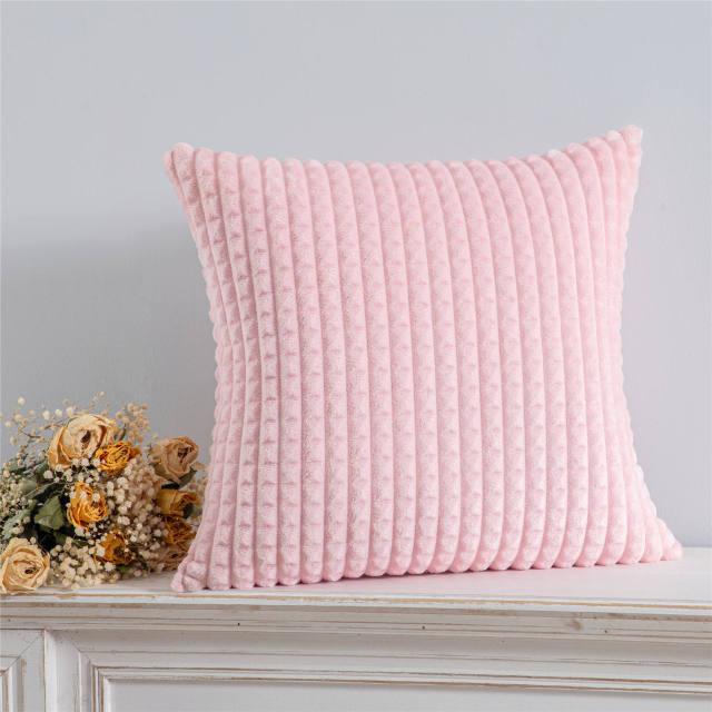 Cushion Cover Solid Colorful Throw Pillow Cases Velvet Gray Couch Pillow Covers Decorative Pillows for Couch Chair Bed Square Home Gray Decoration Cushions For Living Room Bedroom