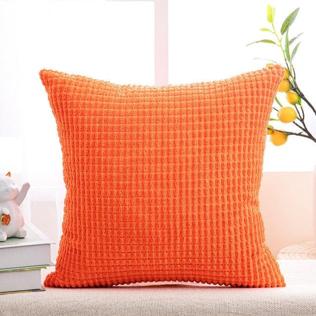 Cushion Cover Solid Colorful Throw Pillow Cases Velvet Gray Couch Pillow Covers Decorative Pillows for Couch Chair Bed Square Home Gray Decoration Cushions For Living Room Bedroom