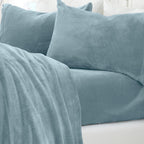 Solid Plush Sheet - Velvet Luxe Collection close-up showing velvety texture