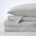 Solid Plush Sheet - Velvet Luxe Collection full set displayed