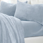 Solid Plush Sheet - Velvet Luxe Collection color assortment display