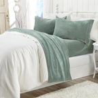 Solid Plush Sheet - Velvet Luxe Collection size and fit reference