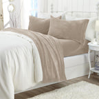Solid Plush Sheet - Velvet Luxe Collection size and fit reference