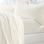 Solid Plush Sheet - Velvet Luxe Collection close-up showing velvety texture