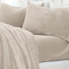 Solid Plush Sheet - Velvet Luxe Collection color assortment display