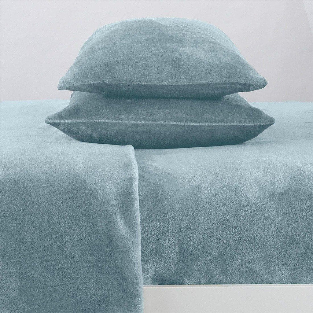 Solid Plush Sheet - Velvet Luxe Collection close-up showing velvety texture