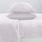 Solid Plush Sheet - Velvet Luxe Collection full set displayed