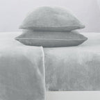 Solid Plush Sheet - Velvet Luxe Collection full set displayed