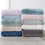 Solid Plush Sheet - Velvet Luxe Collection full set displayed