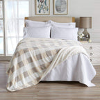 Velvet Plush Sherpa Luxury Bed Blanket - Kinsley Collection