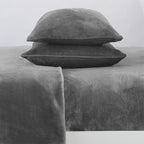 Solid Plush Sheet - Velvet Luxe Collection full set displayed